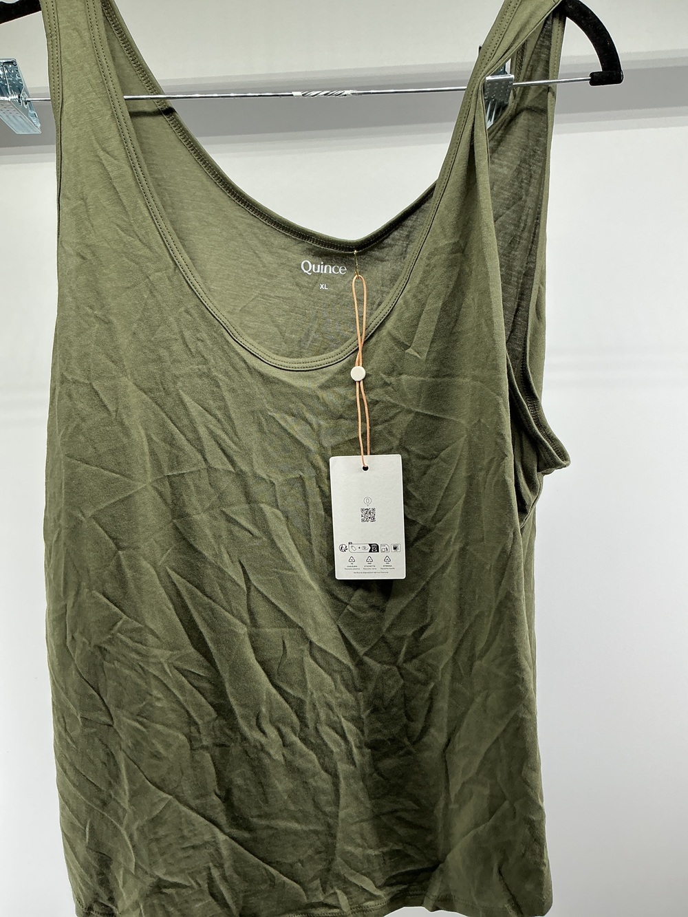 Cotton Modal Double Scoop Neck Tank